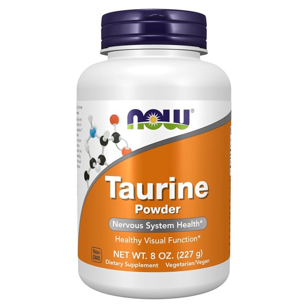 NOW Taurine Powder bottle, 8 oz