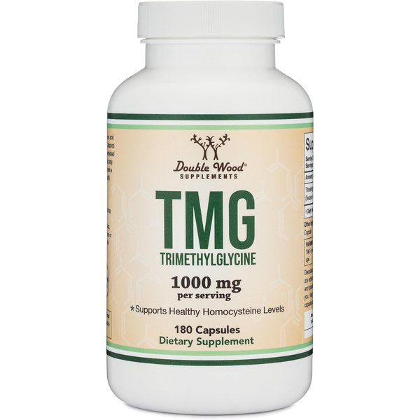 Double Wood Supplements TMG 1,000 mg 180-capsule bottle