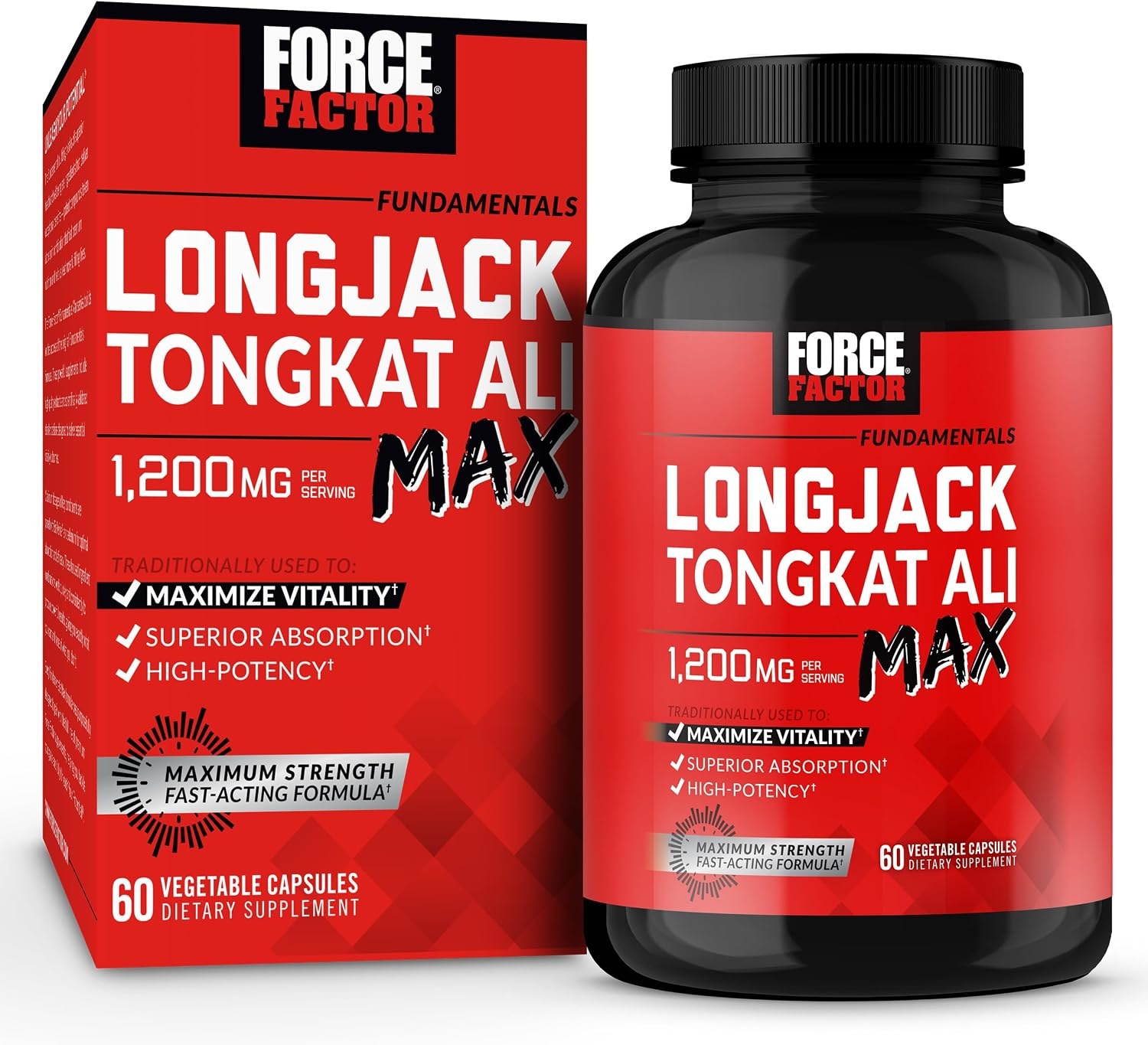 Force Factor Longjack Tongkat Ali Max bottle