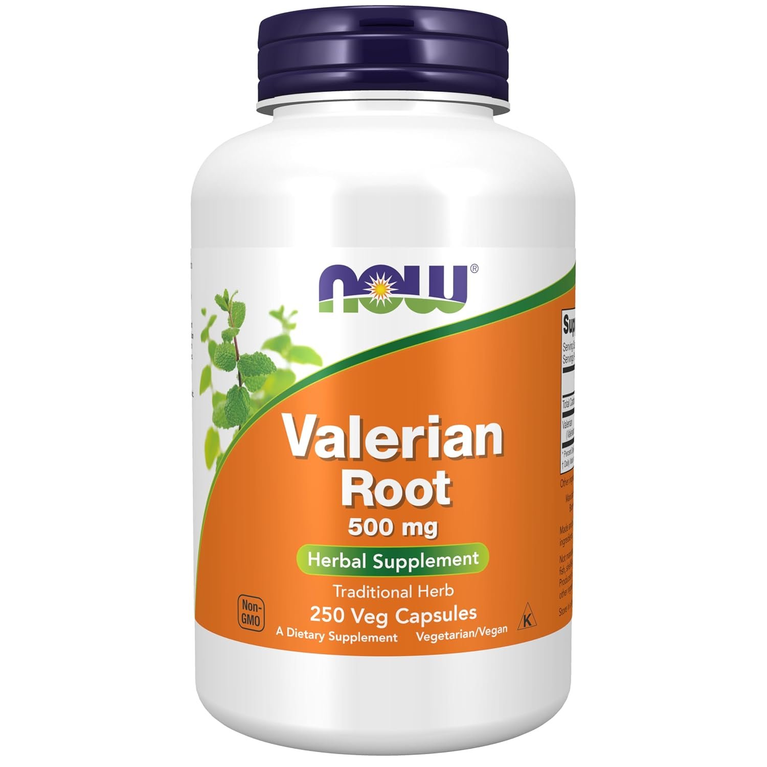 NOW Foods Valerian Root 500 mg bottle